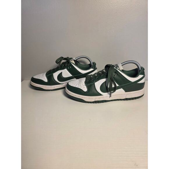 Nike Dunks Low Women’s 7 White/Green Classic Preppy Sneaker StreetWear Shoes - Picture 6 of 10